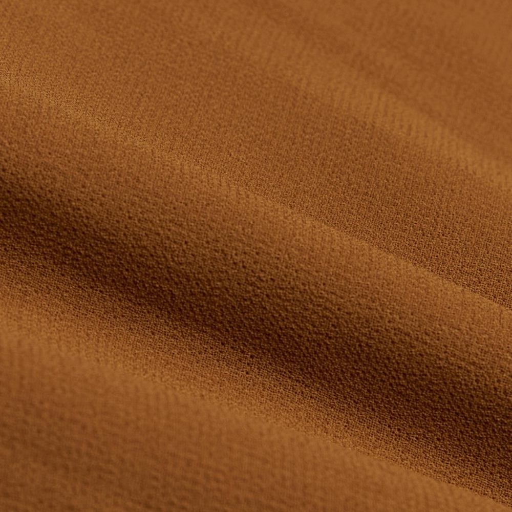 ARITZIA WILFRED Tempest Mini Dress Smocked Chiffon Rich Chestnut Small - Picture 5 of 5